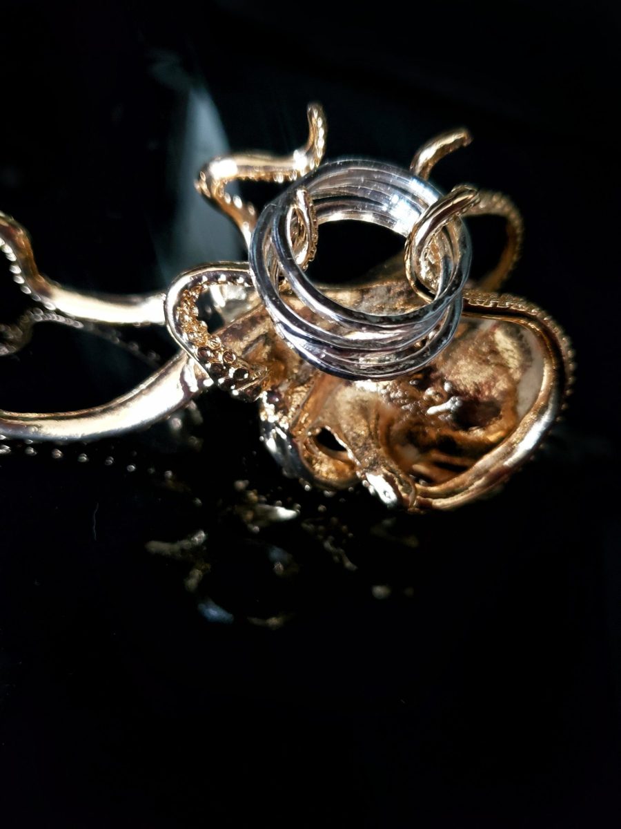 Hammered Fine Silver Stacking Band - Image 3