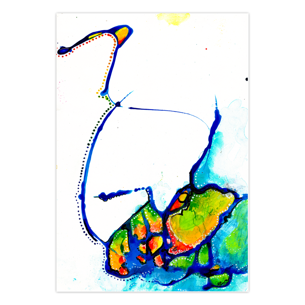 Folded Cards: Meditation Painting January 15th, 2023 - Rift