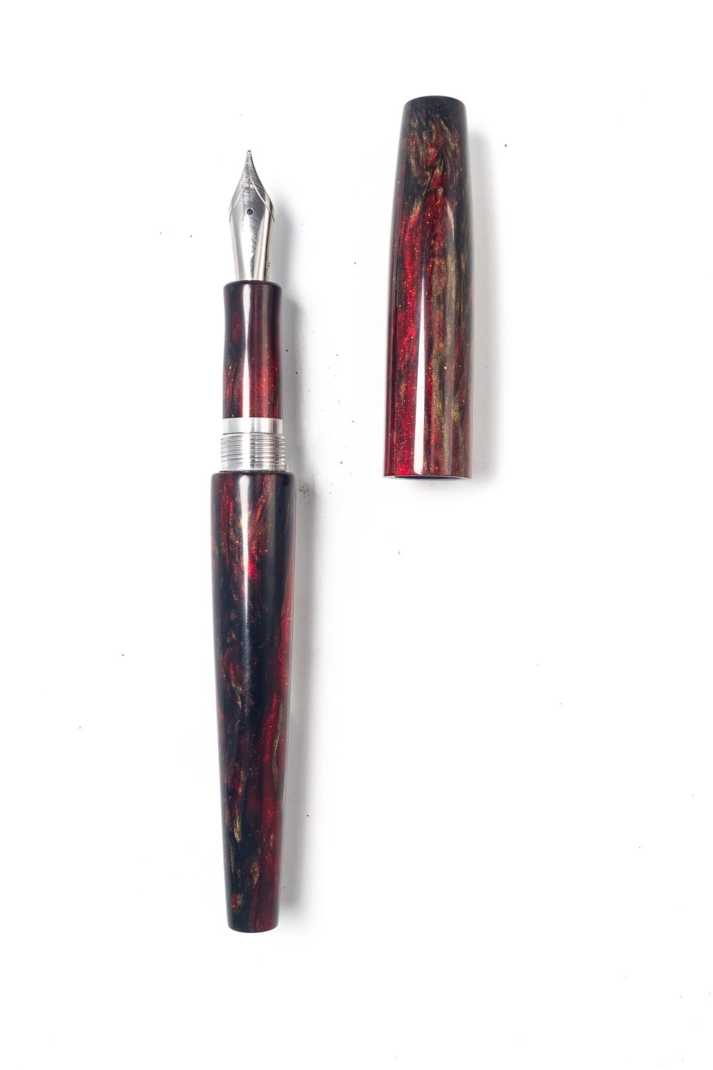 The Bebe Fountain Pen in Red Dragon