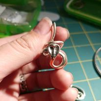 The Snek Earrings - 18ga with Built-In Hooks - Image 2